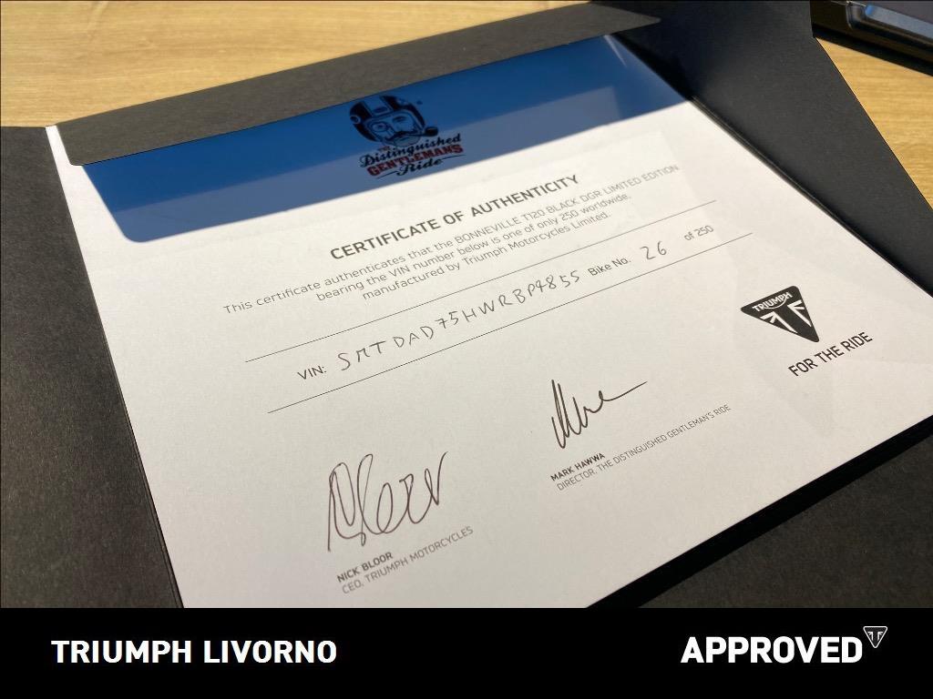 TRIUMPH Bonneville 1200 T120 Black DGR Limited Edition Abs E5