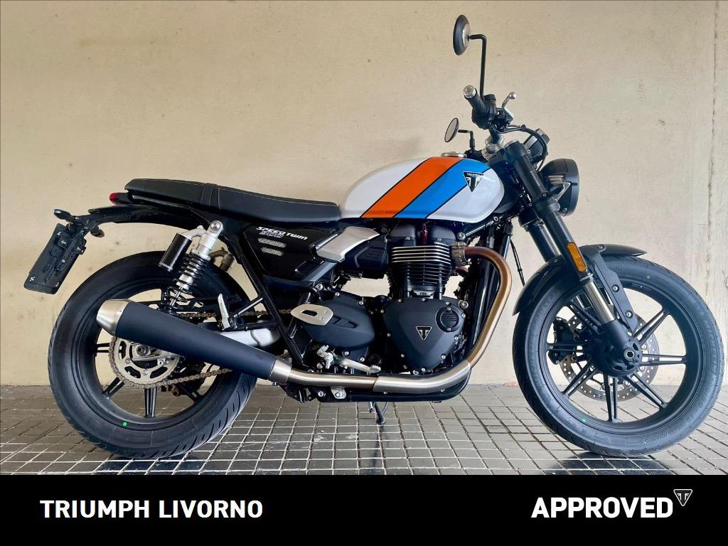 TRIUMPH Speed Twin 900 Pure White/Blue/Orange Abs