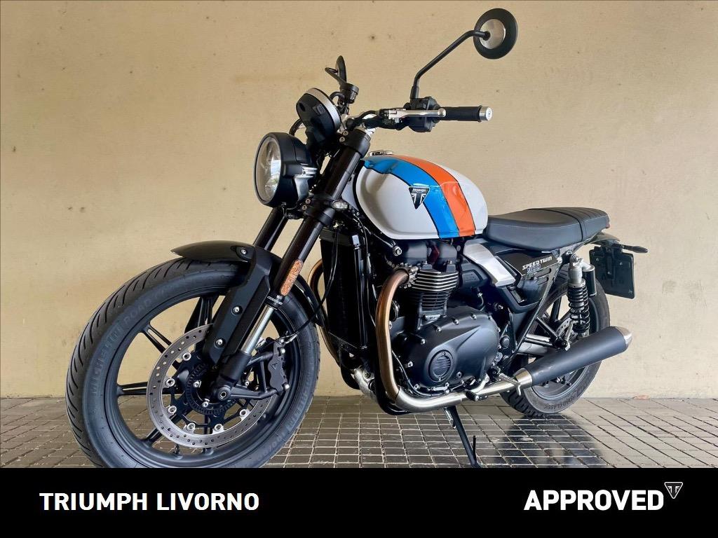 TRIUMPH Speed Twin 900 Pure White/Blue/Orange Abs