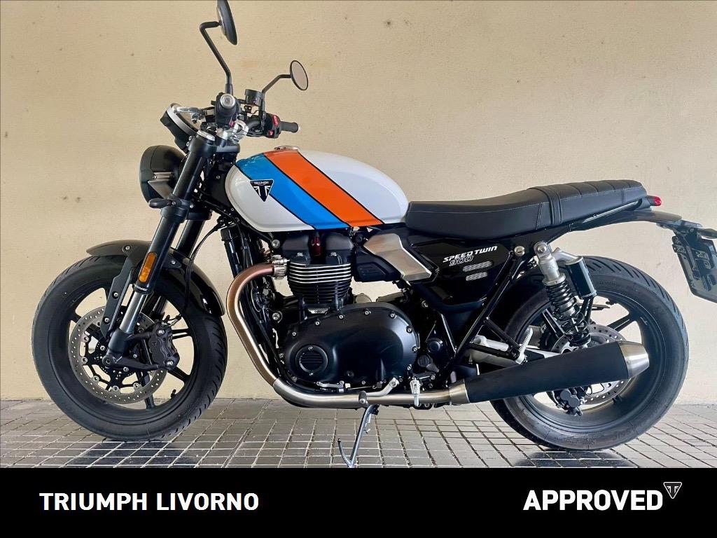 TRIUMPH Speed Twin 900 Pure White/Blue/Orange Abs