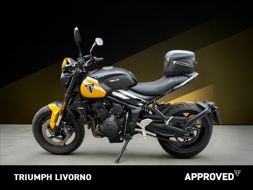TRIUMPH Trident 660 Cosmic Yellow / Sapphire Black Abs